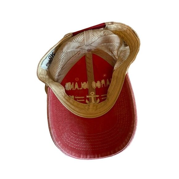 Marco Island Florida Mesh Trucker Hat By DK Embroidery Adjustable - Picture 5 of 6